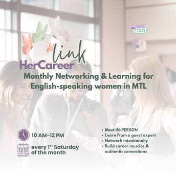 Cover Image for HerCareerLink–Monthly Networking&Learning for English-Speaking Women in MTL