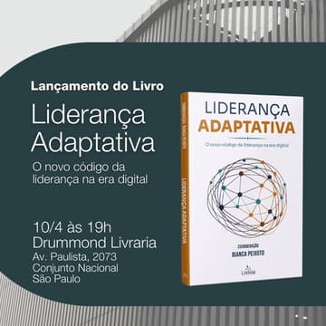 Cover Image for Lançamento do livro Liderança Adaptativa