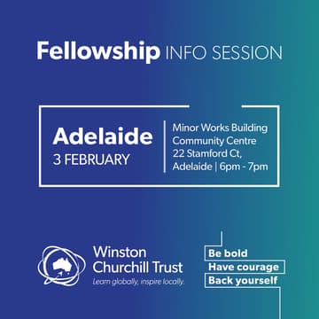 Cover Image for Churchill Fellowship information session: Adelaide