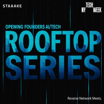Cover Image for Opening AI/Tech Founders Rooftop Series - #NYTW โ Reverse Network Meet
