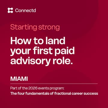 Cover Image for Starting strong: how to land your first paid advisory role