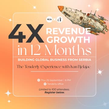 Cover Image for 4x Revenue Growth in 12 Months: Building Global Business from Serbia - The Tenderly Case