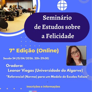 Cover Image for 54º Seminário Online de Estudos sobre a Felicidade