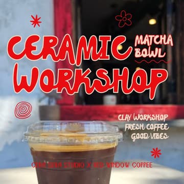 Cover Image for Ceramic Matcha Bowl Workshop | Cera Sera Studio x Red Window Coffee