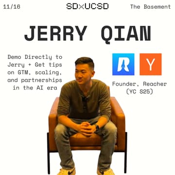 Cover Image for SDx @ UC San Diego - Jerry Qian Fireside