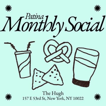 Cover Image for Patina Monthly August Social @ The Hugh