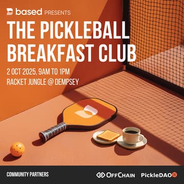 Cover Image for Based Pickleball Breakfast @ Token2049 Singapore 🇸🇬