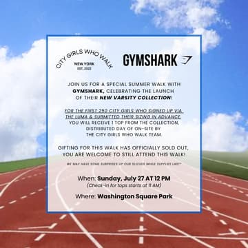 Cover Image for Gymshark Walk - Walk Reminders Here!
