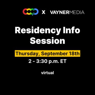 Cover Image for Vaynermedia Residency Info Session