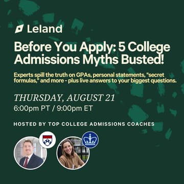 Cover Image for Before You Apply: 5 College Admissions Myths Busted!