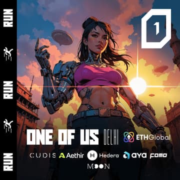 Cover Image for ONE OF US Run & Coffee // Aya, Cudis, Aethir, Hedera, Moonring & FOMO Magazine