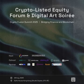 Cover Image for Crypto-Listed Equity Forum & Digital Art Soirée