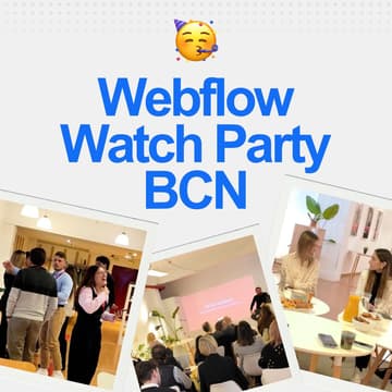 Cover Image for Webflow Conf Watch Party · BCN