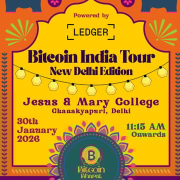 Cover Image for Bitcoin India Tour- New Delhi Edition