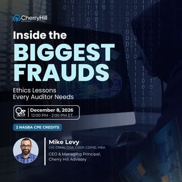 Cover Image for Inside the Biggest Frauds: Ethics Lessons Every Auditor Needs