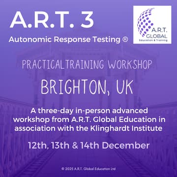 Cover Image for Autonomic Response Testing A.R.T.® 3 Advanced Practical Training Workshop in Brighton, UK