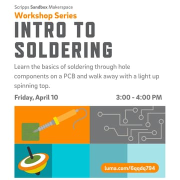 Cover Image for Intro to Soldering: Light Up Spinning Top