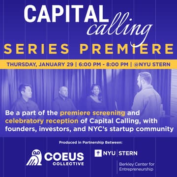 Cover Image for Capital Calling Premiere: Watch the Pitch, Join the Conversation