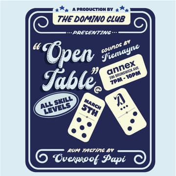 Cover Image for The Domino Club: Open Table