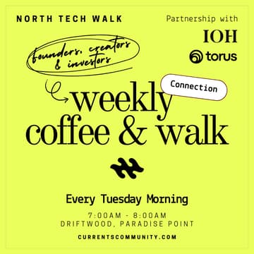 Cover Image for North GC Tech Walk | Weekly Coffee & Walk for Founders, Creators & Investors