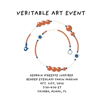 Cover Image for Georgia O'Keeffe Inspired Beaded Eyeglass Chain Making