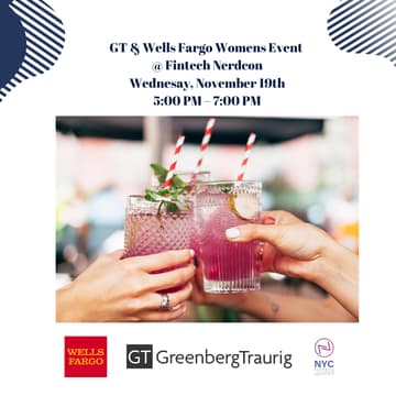 Cover Image for Greenberg Traurig & Wells Fargo Tech Banking @ Fintech Nerdcon