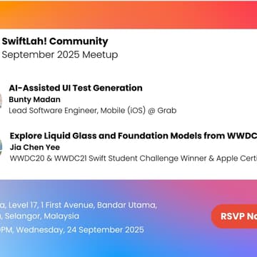 Cover Image for SwiftLah! Community September 2025 Meetup