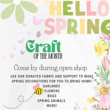 Cover Image for Open Shop Wednesdays & **SPRING CRAFTS**