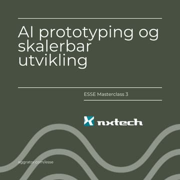 Cover Image for ESSE 3: AI prototyping og skalerbar utvikling