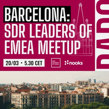 Cover Image for Barcelona: SDR Leaders of EMEA Meetup