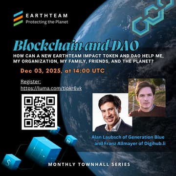 Cover Image for Blockchain and DAO in EarthTeam