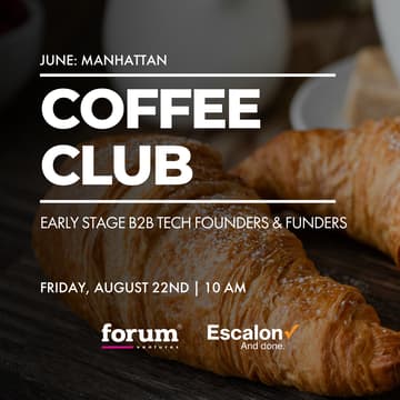 Cover Image for NYC Coffee Club | Early-Stage B2B Tech Founders & Funders