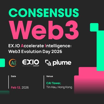 Cover Image for Consensus Web3 - EX.IO Accelerate Intelligence: Web3 Evolution Day 2026
