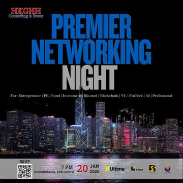 Cover Image for HKGHH Event: Premier Networking Night @ LKF 🌟 20 Jan Theme: Web3 Night🌟*