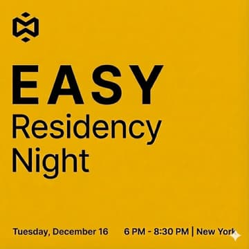 Cover Image for EASY Residency Night (NYC Edition)