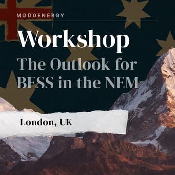 Cover Image for WORKSHOP: The Outlook for BESS in the NEM