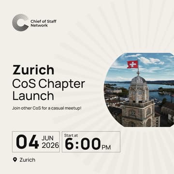 Cover Image for Zurich Chief of Staff Chapter Launch