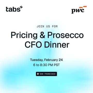 Cover Image for Pricing & Prosecco: A CFO Dinner with Tabs x PwC