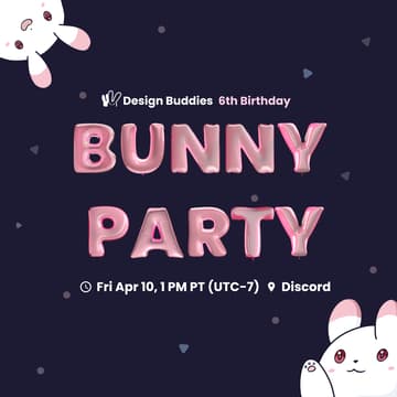 Cover Image for Design Buddies 6th birthday party (online)