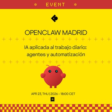 Cover Image for OPENCLAW MADRID — IA aplicada al trabajo diario: agentes y automatización