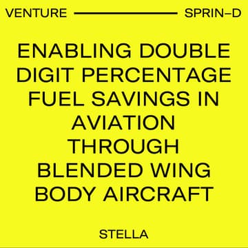 Cover Image for Enabling double digit percentage fuel savings in aviation through Blended Wing Body Aircraft