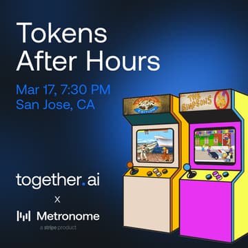 Cover Image for Tokens After Hours with Together AI & Metronome