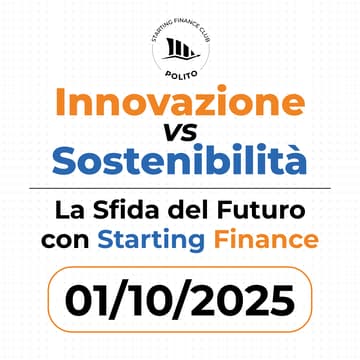 Cover Image for Innovazione vs. Sostenibilità: La Sfida del Futuro con Starting Finance
