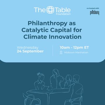Cover Image for Philanthropy as Catalytic Capital for Climate Innovation