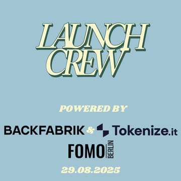 Cover Image for Launch Crew Brand Release Party  X BACKFABRIK X FOMO