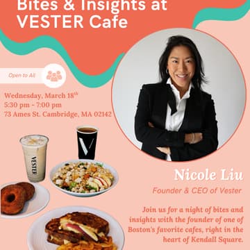 Cover Image for Community X WeLearn: Bites & Insights at Vester Cafe