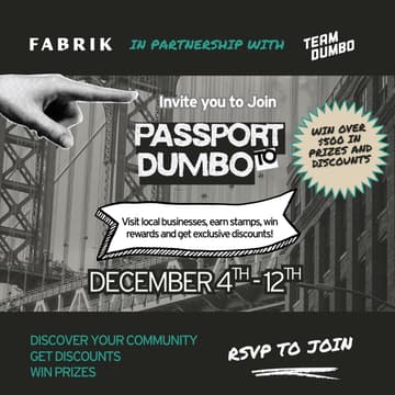 Cover Image for Passport to DUMBO: THROUGH 12/12!