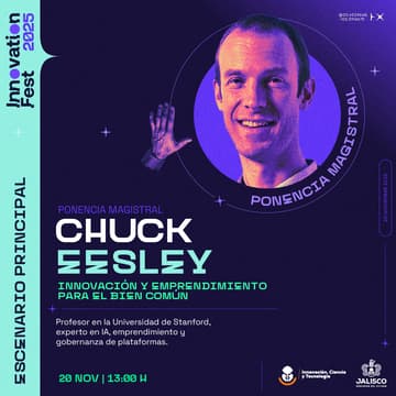 Cover Image for Ponencia Magistral: Chuck Eesley - Tecnologías Emergentes: Innovación y emprendimiento para el bien común
