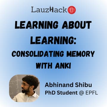 Cover Image for Learning about Learning: Consolidating Memory with Anki