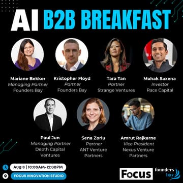 Cover Image for Founders Bay Breakfast: B2B AI Strategies @ Focus Innovation Studio